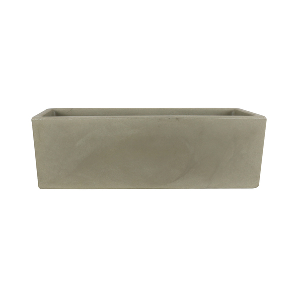 Vaso Floreira Cubo 60x20cm Antique Camurça Vasart
