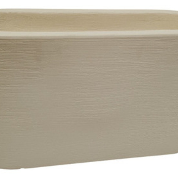 Vaso Floreira P/ Plantas 80cm Jardineira Grande Oval - Preto