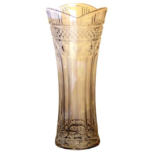Vaso Floreiro Cristal Classica 8x18cm Âmbar L Hermitage