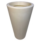 Vaso Flores Fino Polietileno Para Decoração 52x26cm Azul