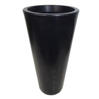 Vaso Flores Fino Polietileno Para Decoração 70x32cm Preto