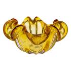 Vaso Fruteira De Vidro Murano Âmbar 21x10cm St1693