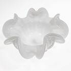 Vaso Fruteira De Vidro Murano Branca 21x10cm St1693