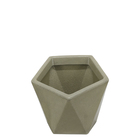 Vaso Geo 10 Faces 25 x 23 cm Antique Camurça Vasart