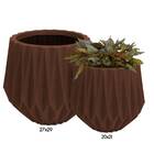 Vaso Geométrico Aresta (20x21) Preto Vasart