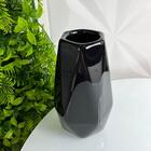 Vaso Geométrico Com Pintura Alto Brilho De Cerâmica Moderno