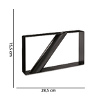 Vaso Geometrico Preto Em Metal Mart 12068