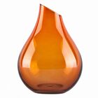 Vaso Gota Em Vidro Amarelo