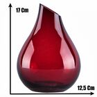 Vaso Gota Em Vidro Vermelho