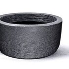 Vaso Grafiato Redondo 15 Preto