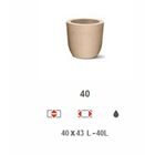 Vaso Grafiato Redondo 40 Areia