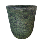 Vaso Grande em Argila 38x34cm verde Americano Bella Art Vetrificados