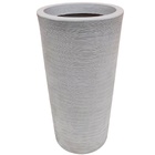 Vaso Grande para Plantas Decorativo 73x40cm Cinza