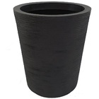 Vaso Grande para Plantas Redondo Preta 55x37cm