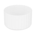 Vaso Groove Branco Mini