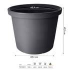 Vaso Hércules 100 (100l) Preto Nutriplan