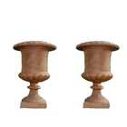 Vaso Ingles 60x40cm 02un Ferro Fundido Decorar Pronto Artes