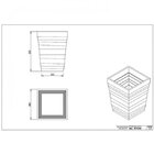 Vaso Italia Quadratto Japi Cimento