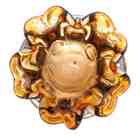 Vaso Italy Âmbar E Marrom 13x14 5 Cm Lyor