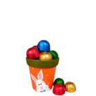 Vaso Jardim Cachepo Coelho Páscoa Cerâmica 9 Cm Diâmetro