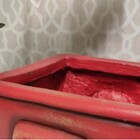 Vaso Jardim De Resina Vermelho Caminhonete