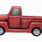 Vaso Jardim De Resina Vermelho Caminhonete