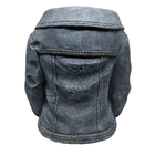 Vaso Jardim Resina Jeans Jaqueta 32 5x26 5x33 5cm