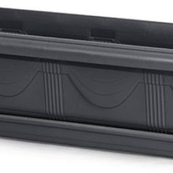 Vaso Jardineira Com Prato 35 Cm Nutriplan Cor Preto