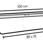 Vaso Jardineira Plantas Polietileno Marrom 100x20cm