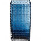 Vaso Kalil Em Vidro Azul Para Flores Sala Home&co 24x13cm