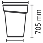 Vaso Koppa 70cm Grafite Tramontina