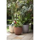 Vaso Laos 28 Cm Em Polietileno Bege  Tramontina