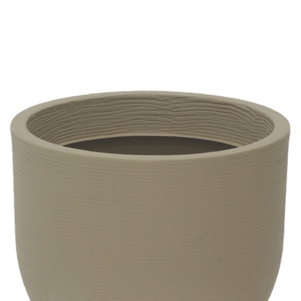 Vaso Laos 28 Cm Em Polietileno Bege  Tramontina