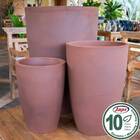 Vaso Liso Cônico 38 Japi Aço Corten