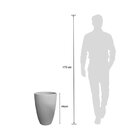 Vaso Liso Decorativo Para Jardim Conico 30 Japi Macchiato