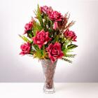 Vaso Loretta De Vidro Luxuoso Para Flores Decoração P/ Mesa