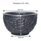Vaso Luna Redondo 17 Nutriplan Preto