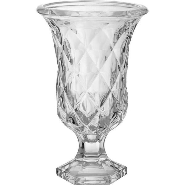 Vaso Luxuoso De Cristal Para Decoração Flores E Plantas 29cm