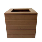 Vaso Madeira Rústico Com Borda Não É Segredo Marrom 40x38