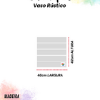 Vaso Madeira Rústico Com Borda Não É Segredo Marrom Rodinha 4