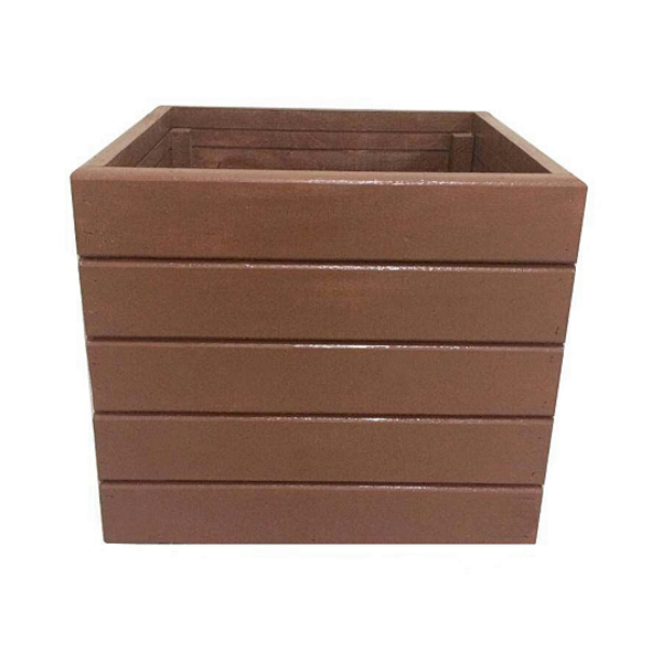 Vaso Madeira Rústico Não É Segredo Marrom 40x36