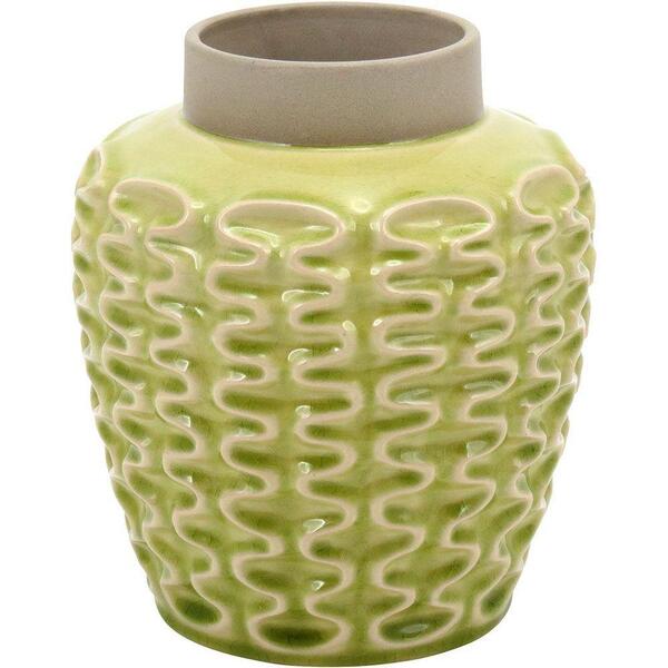 Vaso Mangga Para Enfeite Design Elegante Cerâmica Amarelo