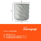 Vaso Maragogi Cinza 35 Terrano
