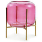 Vaso Marsala Em Vidro Com Suporte 11650 Mart