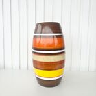 Vaso Médio Listra Colorido Centro De Mesa Moderno Artesanal