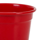 Vaso Metal Crisântemo Vermelho 13x15,7cm Sitios