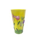 Vaso Metal Enfeite Jardim Quintal Varanda Borboleta Flor Amar