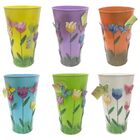 Vaso Metal Enfeite Jardim Quintal Varanda Borboleta Flor Lara