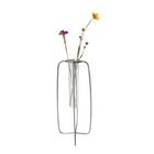 Vaso Metal/vidro Aramado Cinza Med 8 X 8 X 23 5 Cm