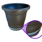 Vaso Milano Prato Anti-dengue (m-28,5x24) Preto Riqueplás